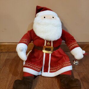 Polar Express Jolly  Santa Talking Holiday Plush WORKS